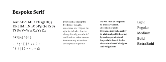 Bespoke serif typography used across the Lewis & Co Accountants website